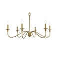 thumbnail image 3 of Living District LD5006D36BR Rohan 6 Lights Brass Chandelier, 3 of 3