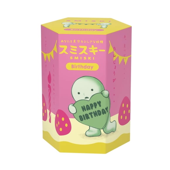 Figura Smiski Serie Cumpleaños Caja Sorpresa que Brilla en la Oscuridad