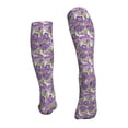 thumbnail image 2 of Bixox Violets Flowers Print Compression Socks,Compression Socks Women & Men Circulation for Medical,Running,Athletic, 2 of 7