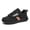 Black, variant on Lusa Wide Toe Box Shoes for Men Women Convenient Hook and Loop Low Top Walking Shoe for Seniors Non- Loose Sneakers Bunions, Plantar Fasciitis, Hammertoes, Swollen Footwear Light Purple 43