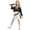 Mira, variant on HTQWLP 3 Piece Halloween Popular Singers Costume, Halloween Role Play Girls Pop Star Fancy Dress Outfits, Halloween Party Stage Performance Dress up for Girls, Black/120