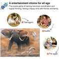 thumbnail image 4 of Dreamtimes Elephant Jigsaw Puzzles 1000 Piece for Adults Large Puzzle Game Challenging Family Puzzle Game for Adults Teens 29.5" x 19.7", 4 of 7