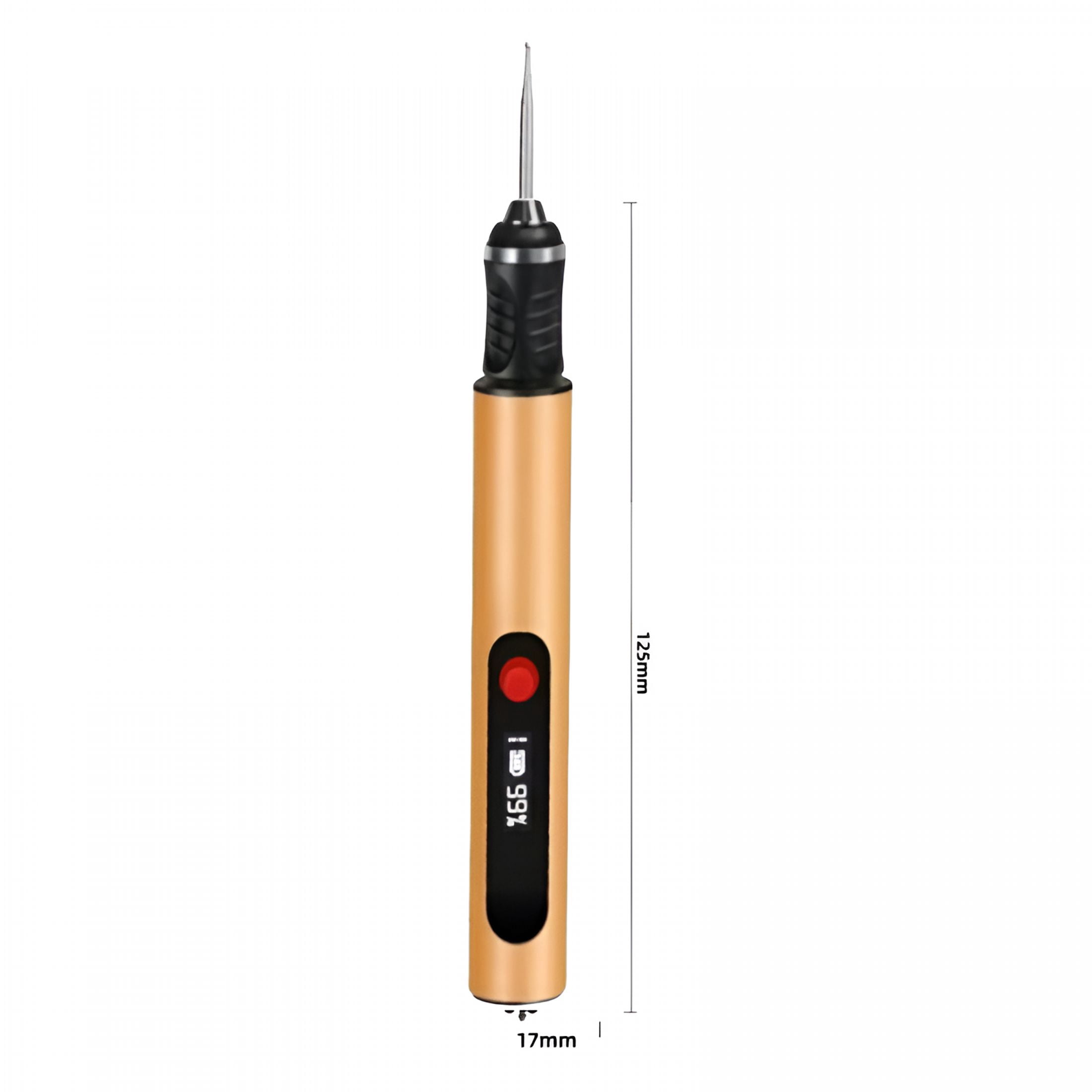 EXLEAF 2026 New Electric Engraving Pen with 30 Bits,Portable Engraving Pen Tool Kits,Diy Rechargeable Engraving Machine for Jewelry Wood Glass Stone Carving,Gold