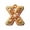 X, variant on LEFXSMR Christmas Gingerbread Letter Ornaments, 3.1" Alphabet Initial Ornaments, Letters Christmas Tree Decorations DIY Decor Party Gifts