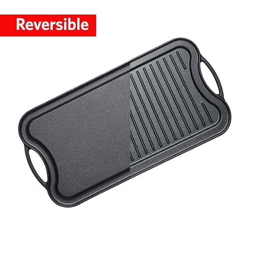 EUROSTAR CIG20 Reversible Cast Iron Grill Griddle Pan