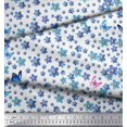 thumbnail image 3 of Soimoi Poly Georgette Fabric Butterfly & Flower Floral Decor Fabric Printed Yard 52 Inch Wide, 3 of 3