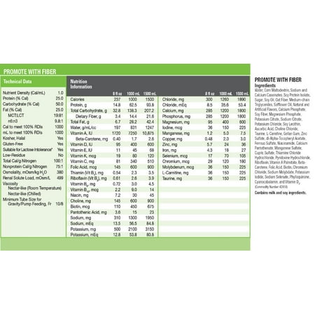 Promote with Fiber Nutritional Supplement - R-L62705
