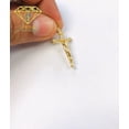thumbnail image 5 of 14K Gold Filled Pendant Cross 33x18mm Necklace 20” Figaro Link for Men Women - Prime Jewelry 269, 5 of 7