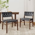 thumbnail image 2 of GDF Studio Cassian Dining Chair, Rubberwood, PU Rope, 2 of 9
