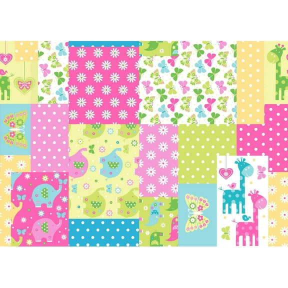 Fun Flannel- Baby Patch Pastel Multi Fabric
