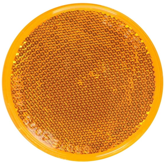 Grote 40063 Yellow 3" Round Sealed Stick-On Reflector