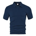 thumbnail image 2 of Ramiter Golf Shirts for Men Golf Polos for Men Quick-Dry Athletic Mens Polo Shirts Short Sleeve Summer Casual Moisture Wicking Golf Shirt Navy,S, 2 of 4