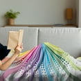 thumbnail image 3 of Vintage Rainbow Soft Flannel Fleece Throw Blanket, Retro Style Burst Effect with Halftone Details Colorful Rays Pop Sixties, Cozy Plush for Indoor and Outdoor Use, 50" x 70", Multicolor, by Ambesonne, 3 of 5