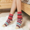 thumbnail image 6 of TIFOR Pack of 5 Womens Winter Socks Warm Thick Knit Wool Soft Vintage Casual Crew Socks Gifts, 6 of 6