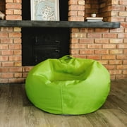 Big Joe Classic Kids Bean Bag Chair, 2 ft Round, Spicy Lime, Easy-Clean SmartMax Fabric, Refillable with Built-in Handle