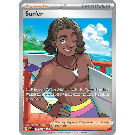 Pokemon Surging Sparks Ultra Rare Surfer #235