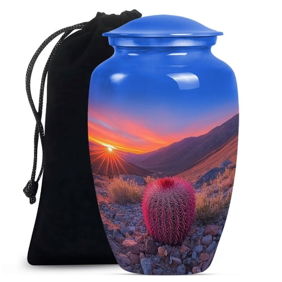 Cactus Urn, Urns for Human Ashes Adult man, Cremation Urns for Burial, Large Urns for Human Ashes, Urn for Ashes for Women, Mini Urn for Ashes Adult Male (Size - 10inch)