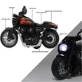 thumbnail image 2 of Alloy Electric Motorcycle with Light Music Kids Toy Gift (Black), 2 of 3