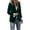 Green, variant on Velvet Blazer Women Casual Business Button Up Jacket Fall Winter Coats Notch Lapel Work Office Suit Jackets Blazer