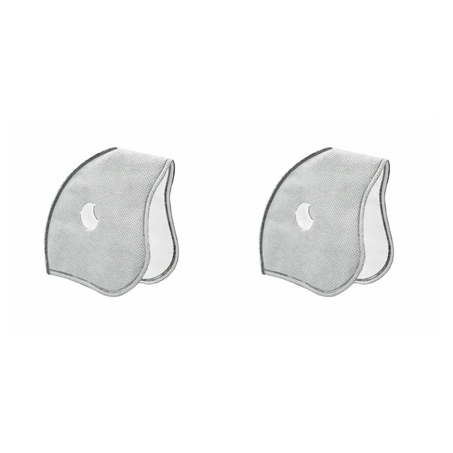bedienty Masque avec Filtre au Charbon Activé Réutilisable à Valve d'Air pour Bouche et Visage Masques Blancs et insert de Filtre 2 Ensembles