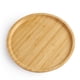 thumbnail image 2 of Trays Serving Tray 20*5*30cm Easy To Clean For Fruit Pizza Multi-functional Round Wooden Tableware Stand Food Tray, 2 of 11