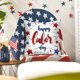 thumbnail image 3 of Juego de 4 fundas de almohada patrióticas del 4 de julio, 18.0 x 18.0 in, decoración del día conmemorativo de la independencia de Estados Unidos para sofá, 3 of 5