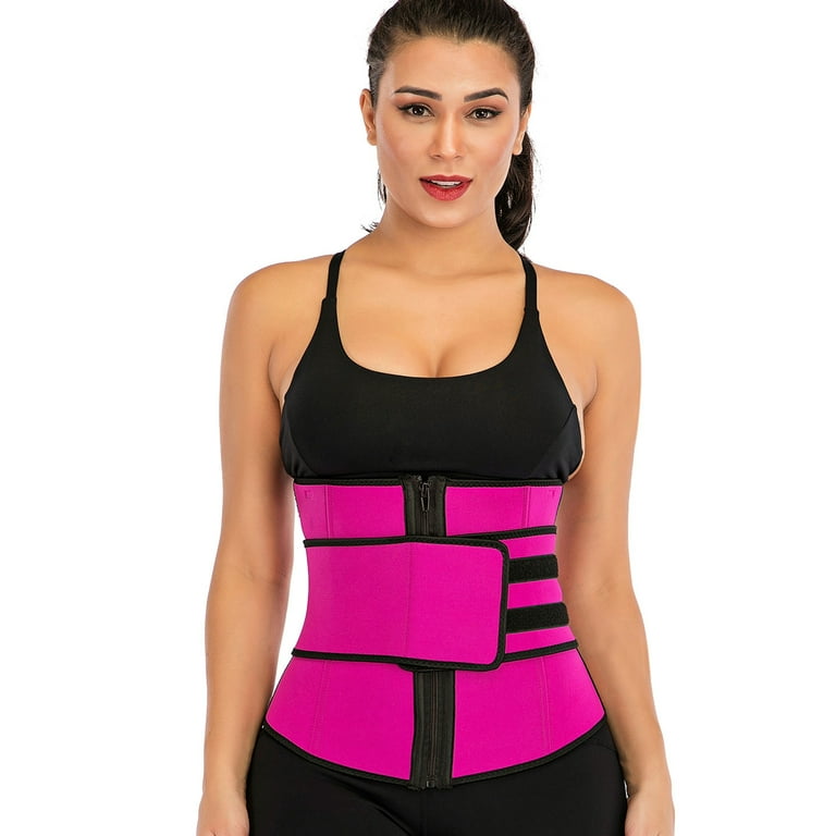 Curves waist trimmer belt with zipper sale
