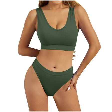 Women s Underwear Set Gathering Underwear Women s Large Chest Display Small Shockproof Sports Bra Large U Open Back Sexy Beauty Tank Top Set