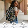 thumbnail image 4 of Chririnla Smooth Zippers School Backpack for Elementary School Daily Commute, 600D Polyester Pockets Book Bag, Vintage Truck Pattern, 4 of 9