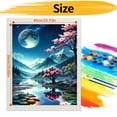 thumbnail image 2 of JYLMOOD Paint by Numbers Kit for Adults Beginner, Easy DIY Oil Painting Kits On Canvas for Gift Home Wall Decor 16x20 Inch - Moon Mountain, 2 of 6