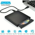 External CD DVD Drive, USB 2.0 Slim Portable External CD-RW Drive DVD ...