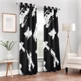 thumbnail image 6 of Seamless Hand Drawn Pattern Dot Art Blackout Curtain Panels Drapes Privacy Assured with Light Filtering Curtains for Living room Bedroom Bathroom Window, 6 of 6