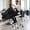 White + PU + Foam-1, variant on Saddle Stool with Wheels, Ergonomic Swivel Rolling Saddle Chair with Height Adjustment, PU Leather Stool for Salon, Beauty, Clinic, Dentist, Tattoo, or Home Office, Black, Easy Assembly