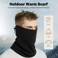 thumbnail image 3 of Outdoor Thermal Neck Warmer Fleece Ski Face Mask Fleece Thickened Drawstring Cycling Windproof R9v9, 3 of 8