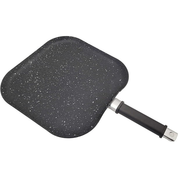 Griddle Stovetop & Outdoors Nonstick Gray Ceramic 11 Inch Square Heavy Gauge Aluminum Stay Cool