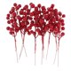 thumbnail image 2 of Decoración de Rojos, Decoraciones Artificiales de Graduación para Decoraciones de árboles de Navidad, Manualidades, Bodas, Decoración para hogar Gloria ramos de flores artificiales bricolaje, 2 of 8