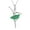 Green, variant on Juwaliy Pink Ballerina Dancer Pendant Necklace October Birthstone CZ 925 Sterling Silver Women Christmas Valentine's Day Birthday Gifts for Daughter