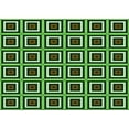 thumbnail image 1 of Ahgly Company Machine Washable Indoor Rectangle Transitional Green Area Rugs, 3' x 5', 1 of 7