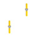 thumbnail image 2 of Qarigey magnética, accesorios para el cabello de salón profesional, soporte de Clip de pelo portátil ligero, herramientas de estilismo de Amarillo/Corazón 2Conjunto, 2 of 6