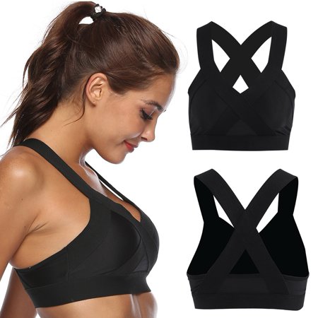 

Tebru Sport Bra Yoga Bra Women s Wire Free Gym Bra Yoga Running Vest Workout Sports Fitness