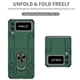thumbnail image 3 of Allytechgroup Galaxy Z Flip 3 Magnetic Case, Compatible with Car Mount Shockproof Ring Holder Anti-Scratch Bumper Slim Hard PC Cover Phone Case for Samsung Galaxy Z Flip3, Darkgreen, 3 of 11