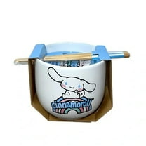 Sanrio Cinnamoroll Ceramic Ramen Bowl with Chopsticks