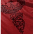 thumbnail image 4 of Caduceus Medical Symbol Sword Snakes Men's Graphic T Shirt Tees Brisco Brands S, 4 of 7