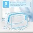 thumbnail image 2 of 12 PCS Clear Toiletry Bag for Women Men, Transparent Cosmetic Bag for Travel Makeup OrganizerPouch - Blue,Small, 2 of 5
