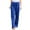Blue, variant on Fesfesfes Women's Linen Pants Casual Solid Color Drawstring Elastic Band Waist Long Straight Leg Summer Everyday Pants
