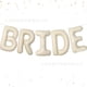 thumbnail image 1 of Globos de 40 pulgadas color beige con la palabra BRIDE to be, princesa novia, 5 globos gigantes de aluminio con el alfabeto, globos con la palabra BRIDE para bodas, despedidas de soltera,, 1 of 8