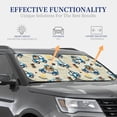 thumbnail image 4 of Fotbe Animals Driving Police Car 2-Piece Car Windshield Sun Shade | Sun Blocker for Car Windshield | Foldable Automotive Interior Accessories for Sun Protection-Large, 4 of 7