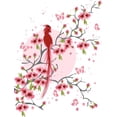 thumbnail image 2 of Cherry Blossom and Bird Wall Mural by Wallmonkeys Peel and Stick Graphic (24 in H x 18 in W) WM19781, 2 of 4