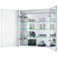 thumbnail image 6 of Bathroom Medicine Cabinet, Aluminum, Recessed/Surface Mount, 30" x 30", 2 Door, Mirrored w/LED, 6 of 11