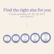Lansinoh ComfortFit Breast Pump Flanges, 21mm, 2 Count, for Lansinoh Pumps